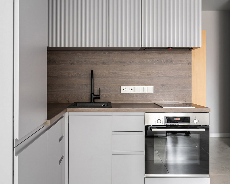 Комплексная меблировка. Минимализм: мебель с гладкими фасадами