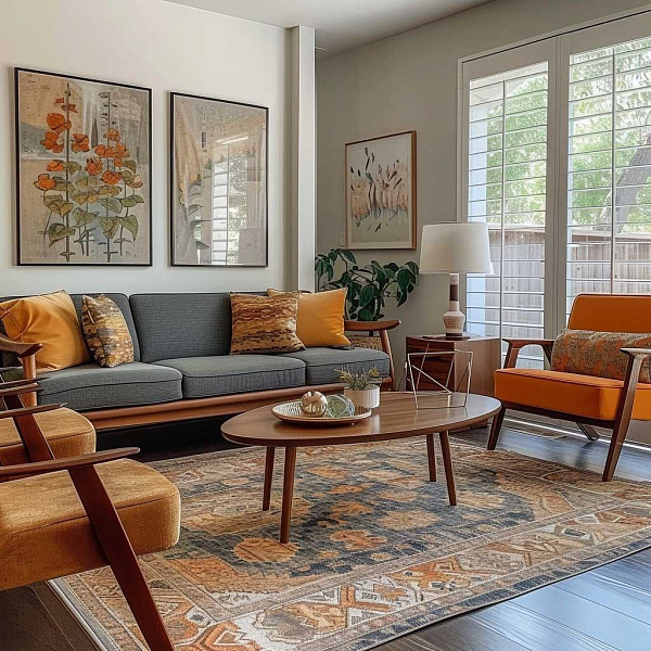 Mid-Century Modern: Интерьер, созданный для жизни, а не для глянца