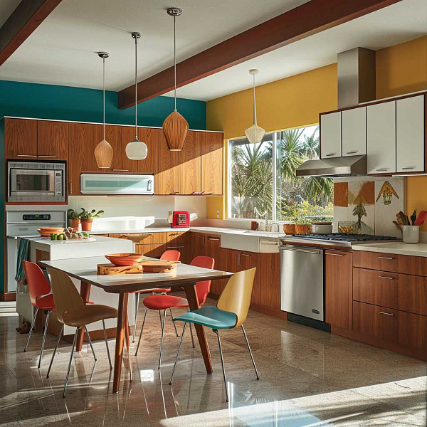 Mid-Century Modern: Интерьер, созданный для жизни, а не для глянца