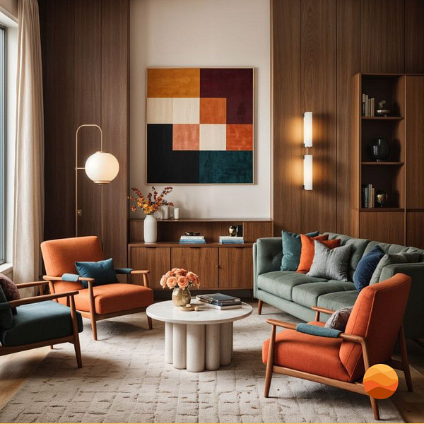 Mid-Century Modern: Интерьер, созданный для жизни, а не для глянца